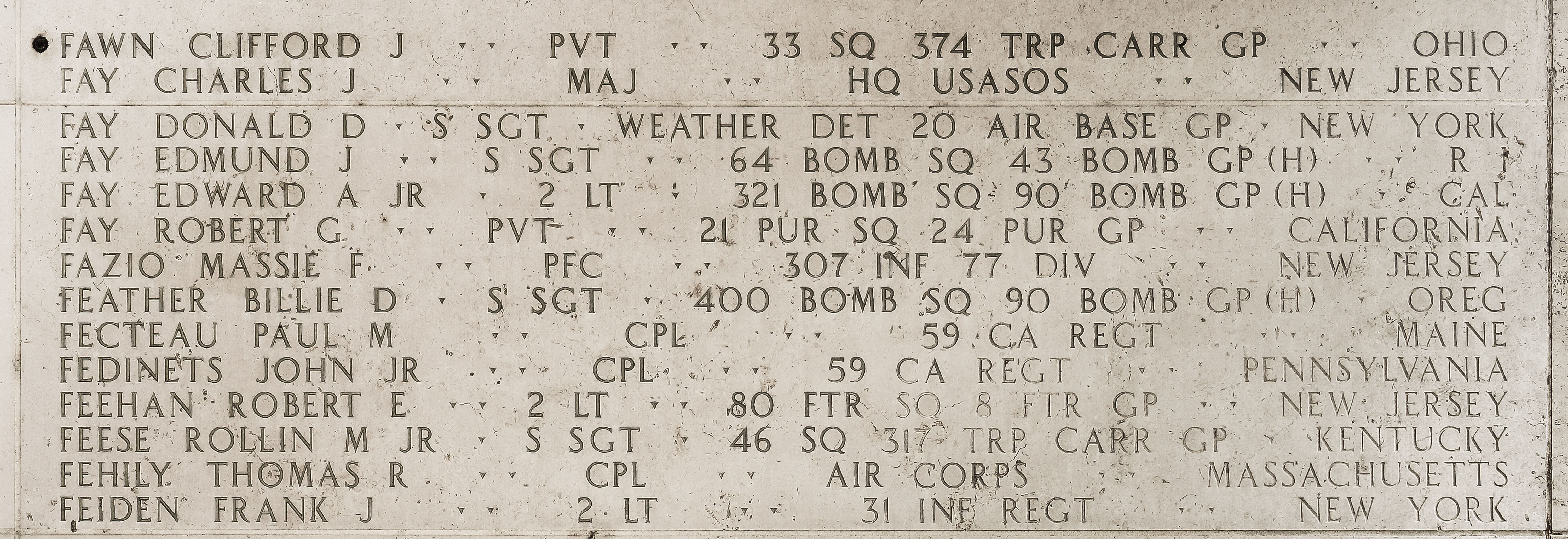 Clifford J. Fawn, Private